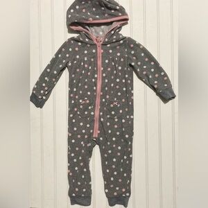 Carter’s Baby One Piece Zip Up Bodysuit Jacket Snowsuit 18 Months Warm Layer Set